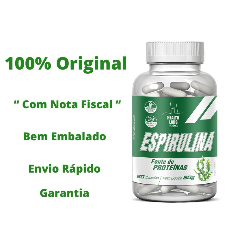 Espirulina Original 60 Cápsulas (Envio Rápido)