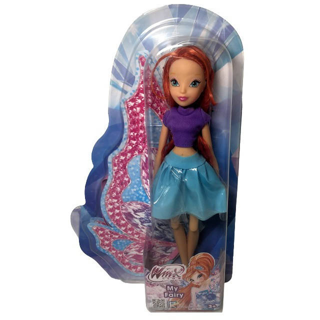 Boneca Colecionável Articulada Menina Ruiva Bloom - Winx Club - Escola De Fadas Fairy School - Edimagic Brinquedos