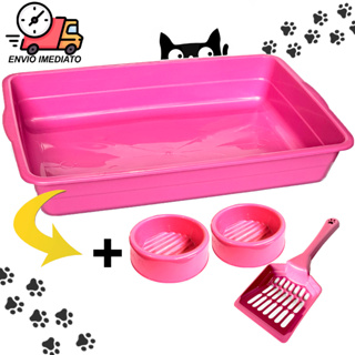 Kit Bandeja Higiênica Para Areia De Gato Banheiro de Gatos em Oferta na Shopee