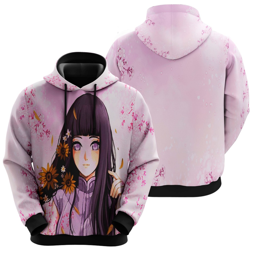 Blusa de Moletom Sublimado Infantil Anime Hinata