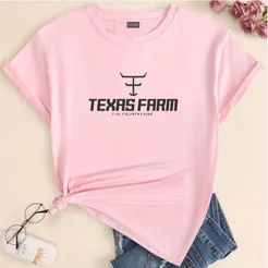 Camiseta Baby Look Moda Country Feminina T-shirts 100% Algodão
