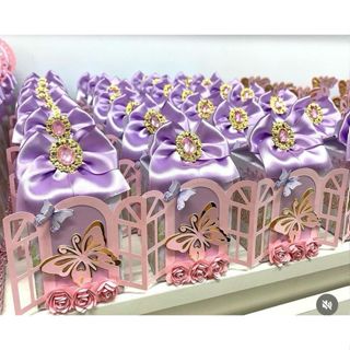 kit 12 ,15 20 OU 30 mimos super luxo com lamicote tema jardim encatado em Oferta na Shopee