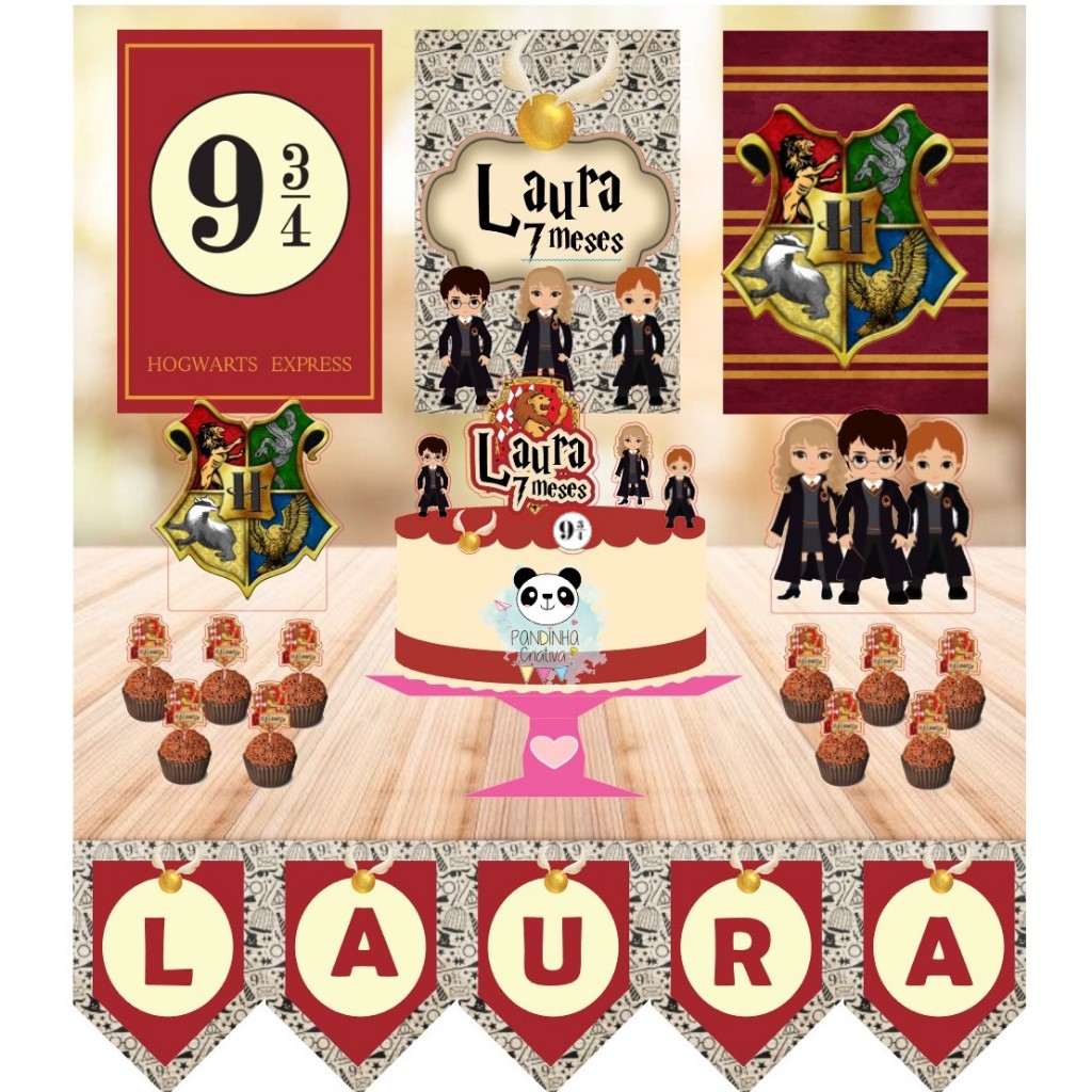 Kit Festa Harry Potter cut em Oferta na Shopee