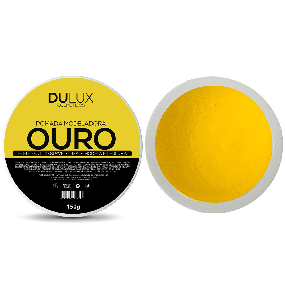 Cera Modeladora Ouro 150g Cabelo e Barba Dulux