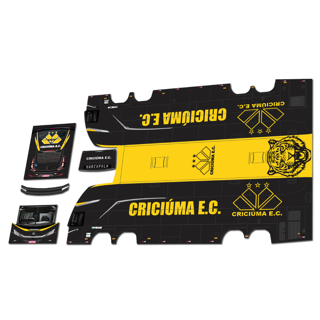 CRICIÚMA, G8, Adesivo para Roma Petroleun, 1/43