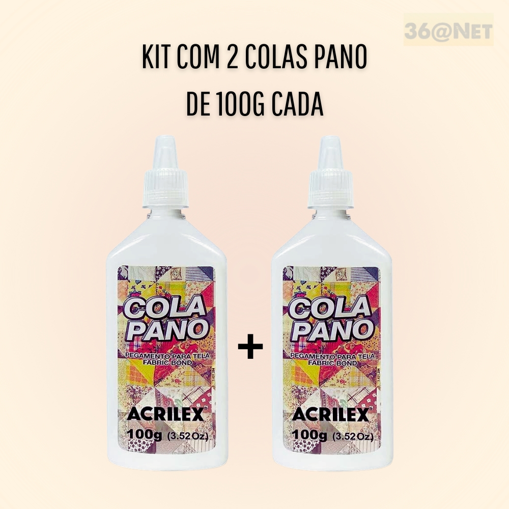 Cola de Tecido kit com 2 unidades de 100gr Acrilex