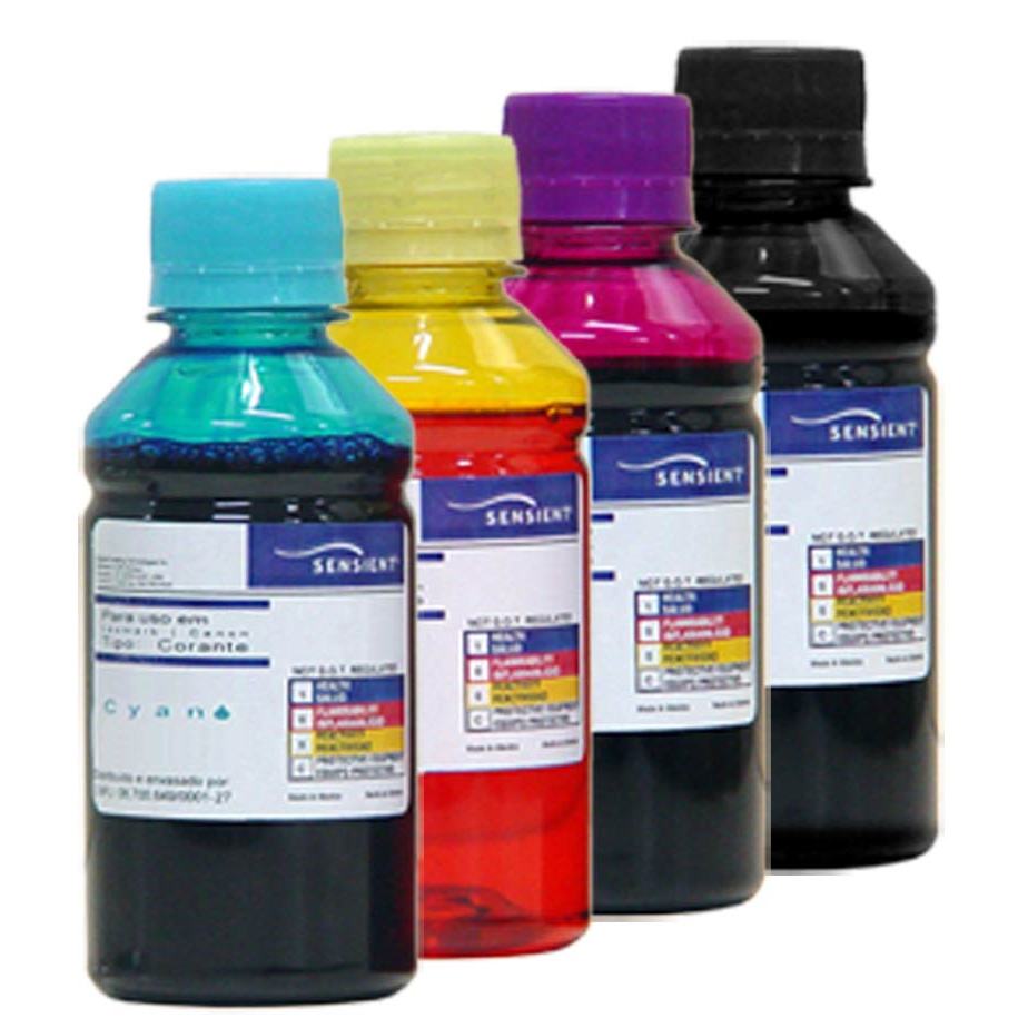 Kit 4 Tinta Sensient Série Epi-48xx Corante - 200ml Cada Cor