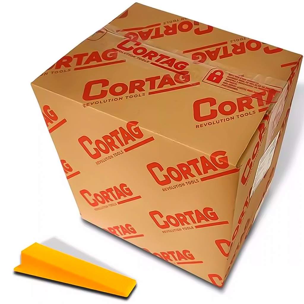 Kit Cunha Niveladora Para Pisos Paredes Porcelanato Cerâmica Caixa Com 500 Peças Profissional em Oferta na Shopee