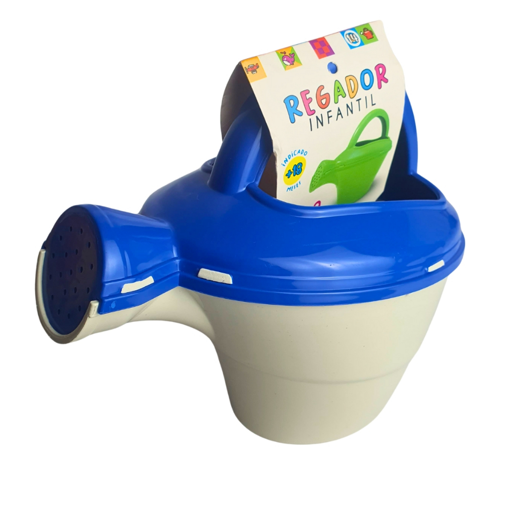 Regador Infantil Azul Com Branco - Brinquedo para Piscina ou Praia