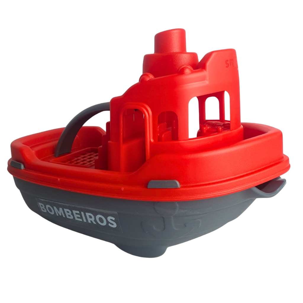 Barquinho Bombeiros Patrulha de Combate - Brinquedo para Piscina ou Praia