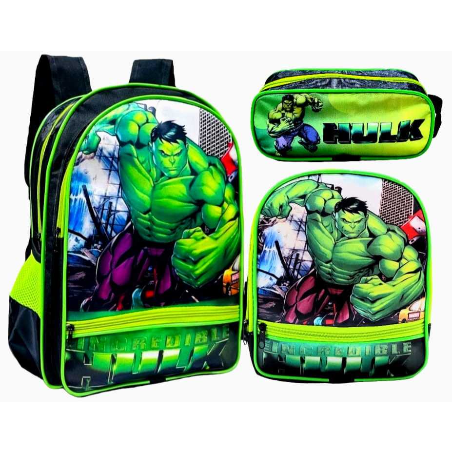 Kit Escolar Infantil Grande De Costa Hulck em Oferta na Shopee
