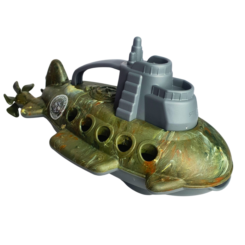 Submarino Infantil Verde Marinha - Brinquedo para Piscina ou Praia
