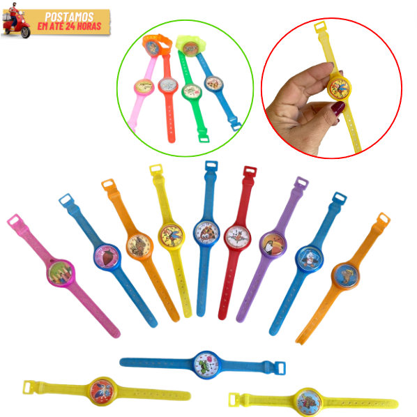 Kit Mini Brinquedo Mini Relógio Infantil Lembrancinha Aniversário Festas Prenda Junina