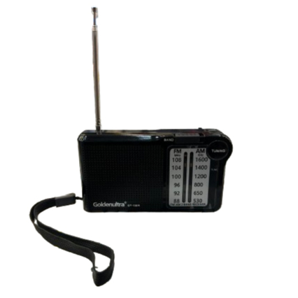 Mini Rádio Portátil Bandas AM e FM Recarregavel GT-150TG