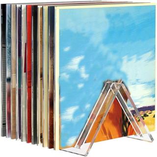 Expositor Triangular para Livro, Revista, CD e LP/Disco de Vinil Decoração Acrílico Transparente Porta-Discos Vinil LP