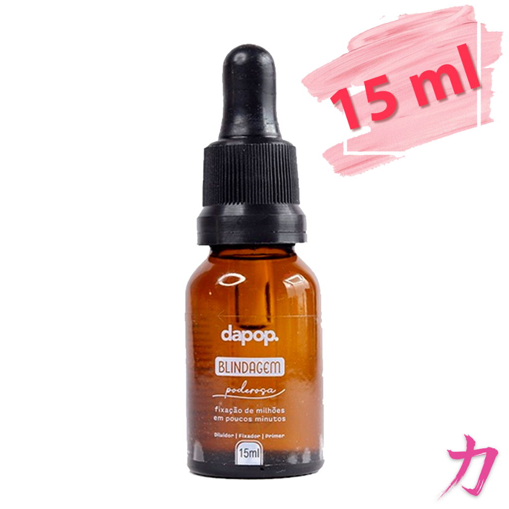Blindagem Poderosa Dapop 15ml - Resiste Água Fixador Diluidor Alta Duração Para Sua Make em Oferta na Shopee