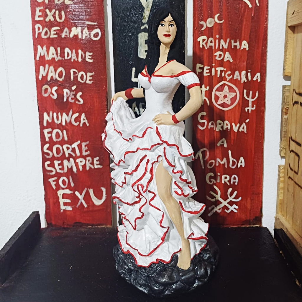 Imagem Maria Navalha / Malandra 7 navalhas / Malandra do Cabaré para firmezas conga 25cm em Gesso