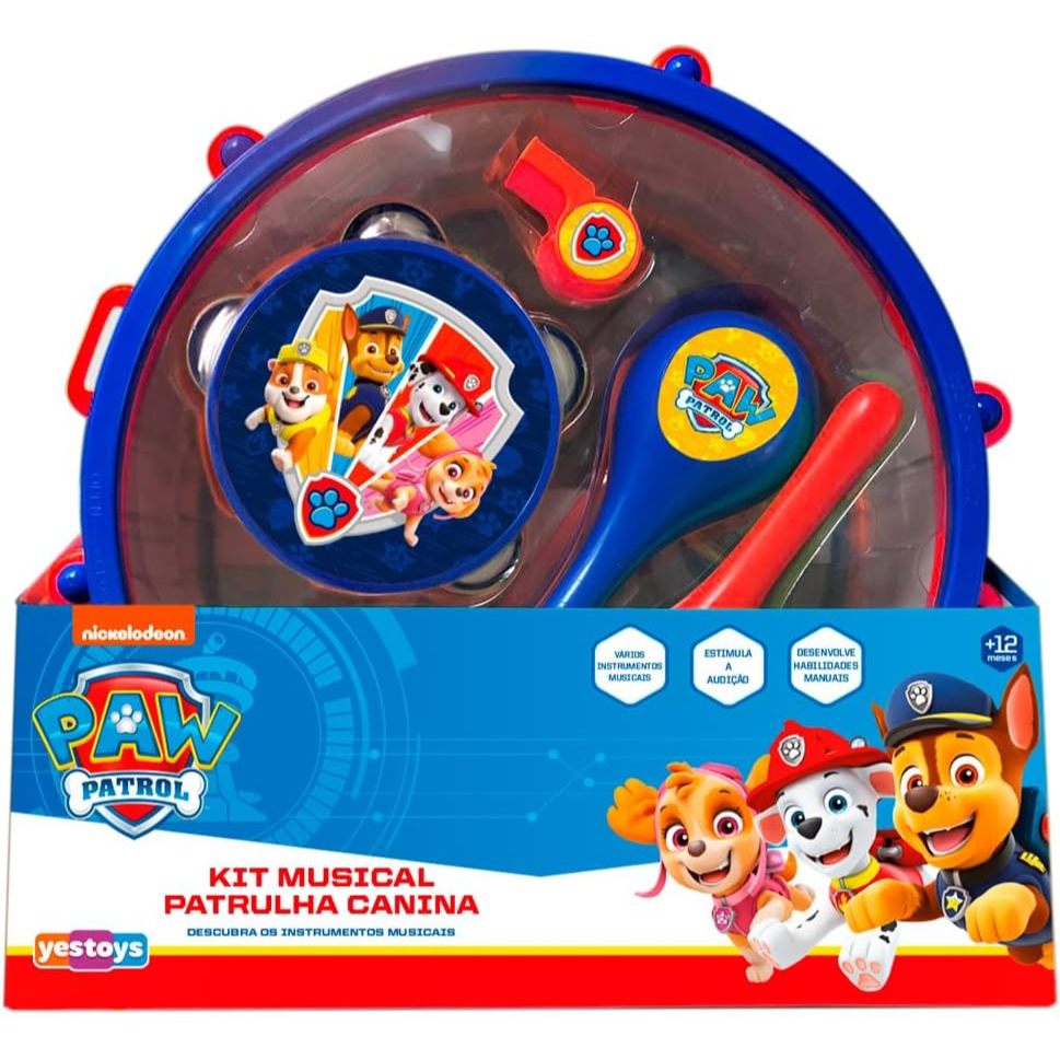 Conjunto Musical Bumbo Patrulha Canina Yes Toys