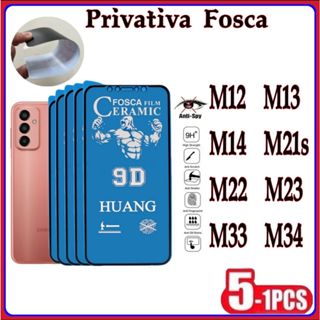 Película Privativa Fosca Anti-Spy Matte Cerâmica Hidrogel Samsung M12 M13 M14 M22 M21S M23 M33 M34 em Oferta na Shopee