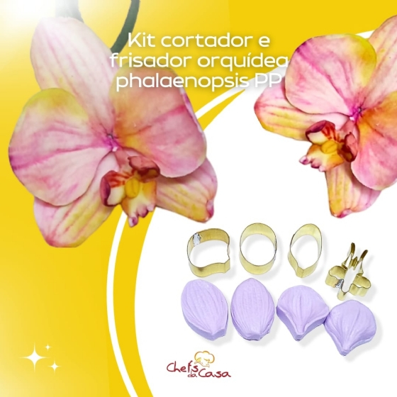 KIT CORTADOR E FRISADOR ORQUIDEA PHALAENOPSIS PP