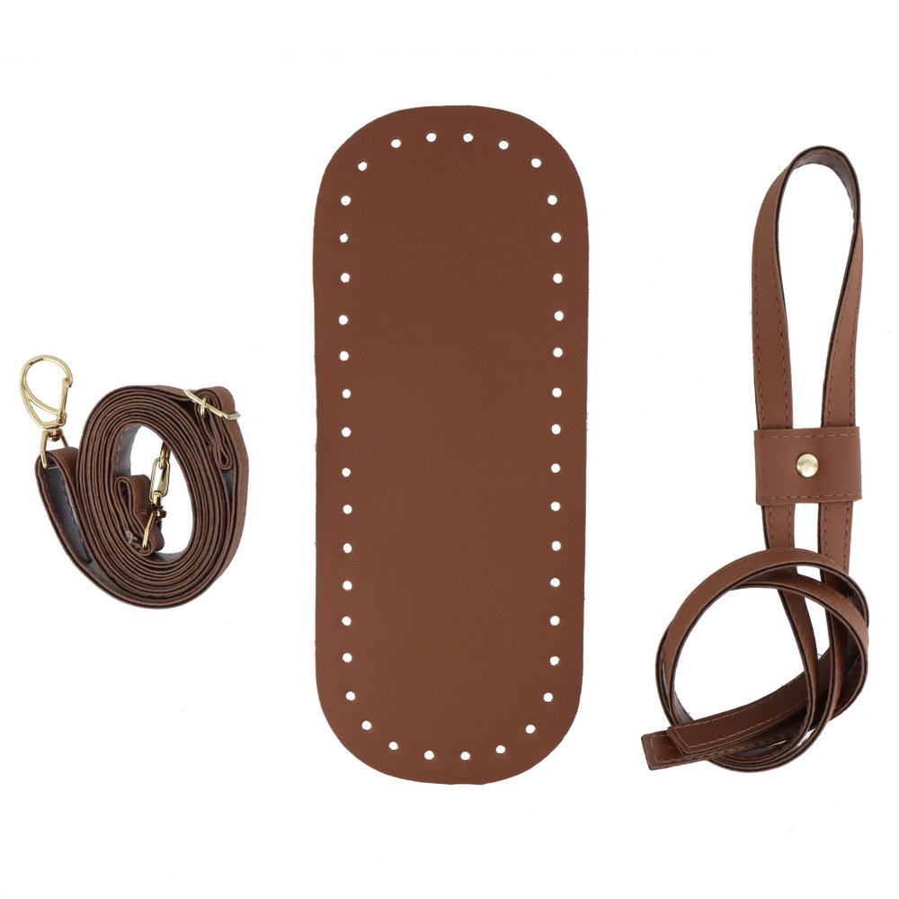 Kit Para bolsa: fundo 25/10 , enforcador e alça ajustável em couro sintético