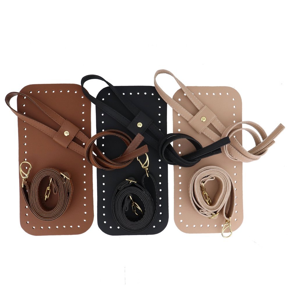 Kit bolsa: fundo 25/12, enforcador e alça ajustável em couro sintético