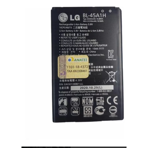 Bat  LG K10 2016 K430tv Bl-45a1h Autêntica