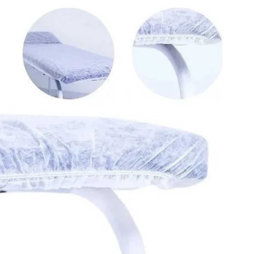 LENÇOL DESCARTAVEL TNT COM ELASTICO TOTAL P/CLINICA MACA HOSPITAIS MEDIDA 2,20 MT X 90 CM