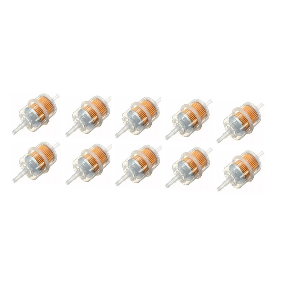 Kit 10 Filtros De Gasolina Motos Carburadas Universal Maxx Premium