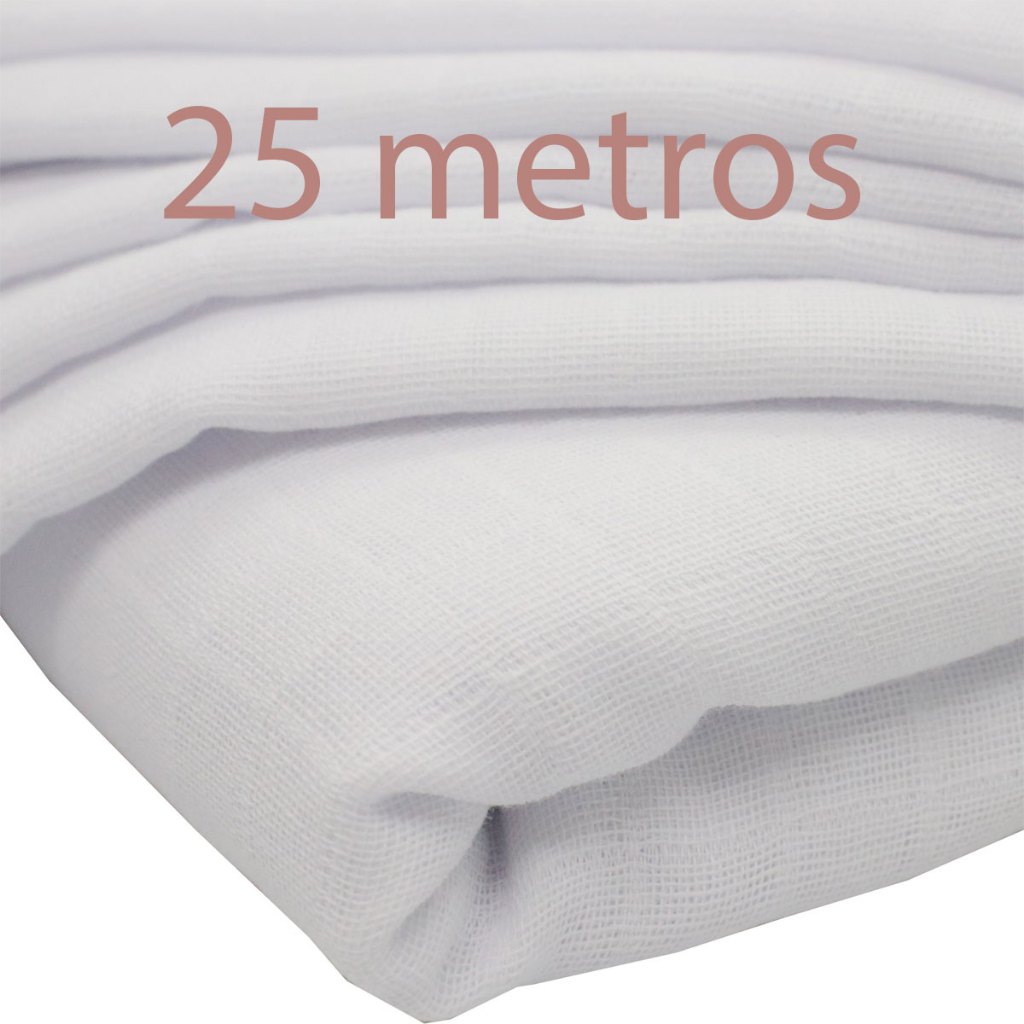 Tecido Fralda Quadriculada - Valletex - 25 Metros