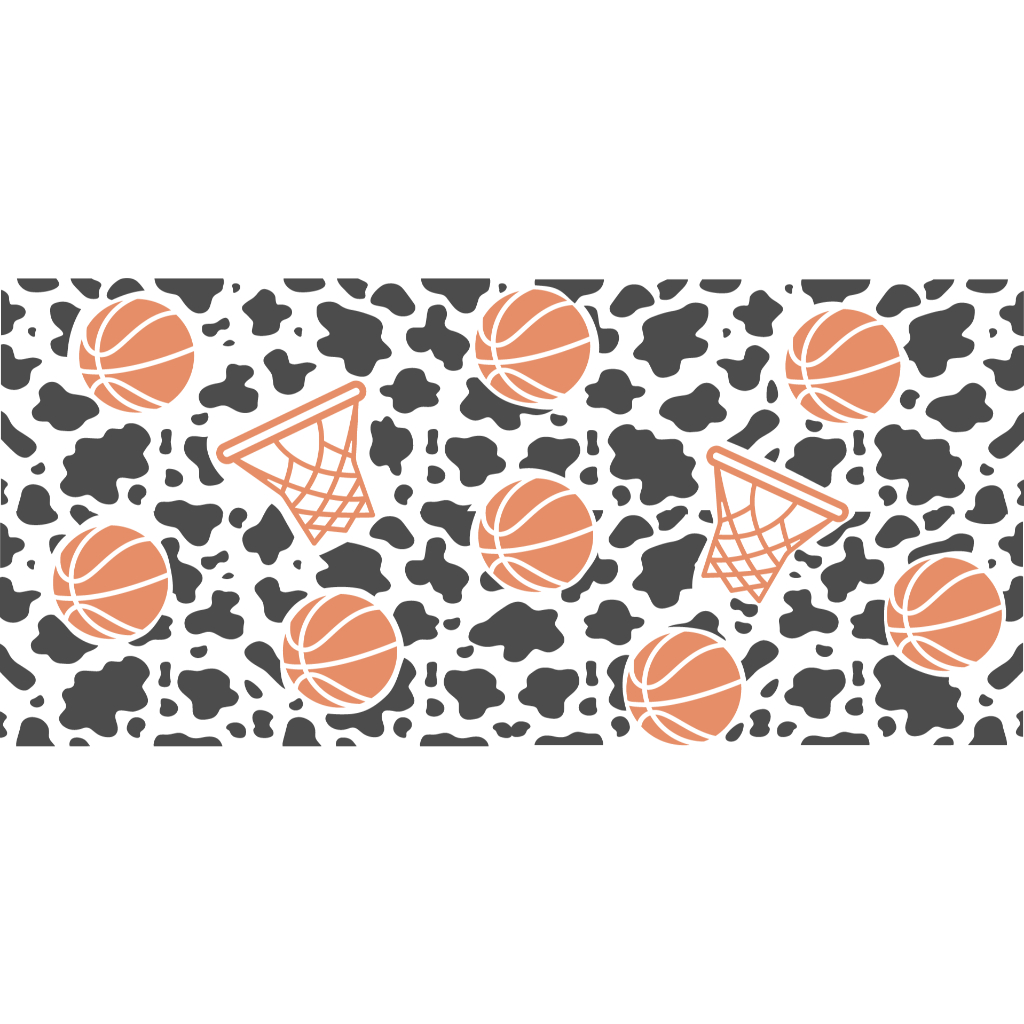 Etiqueta DTF, Adesivo de alta fixação ,Adesivo a prova d'agua, etiqueta de tranferência para personalização de vidro, cerâmica, plástico Tema Basketball 113