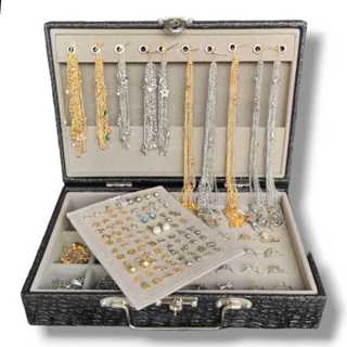 kit Semi Joias De 10 até 70 peças Banhadas a Ouro e Prata Maior Variedade da Internet Feminino em Oferta na Shopee