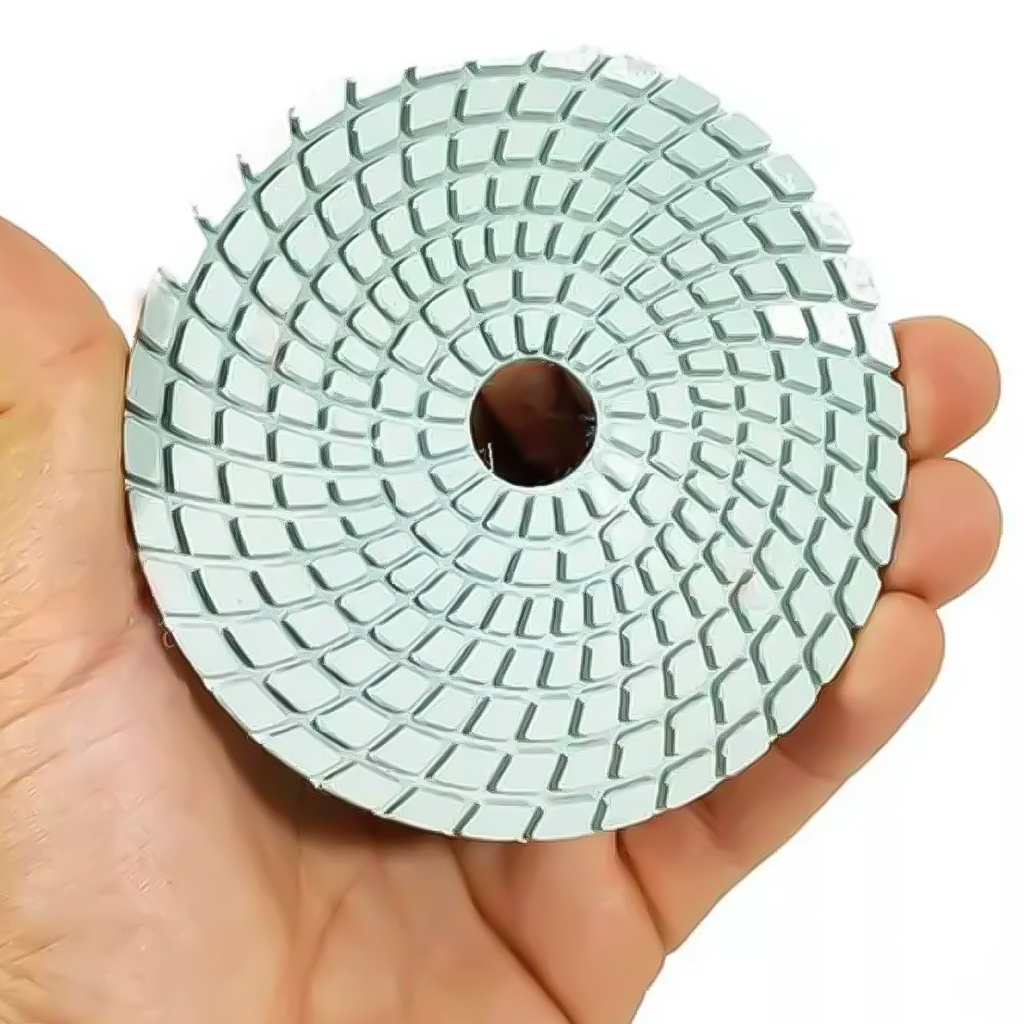 Disco De Lixa Diamantada Branco Polimento Mármore Granito Porcelanato 100mm Acabamento Multiuso em Oferta na Shopee