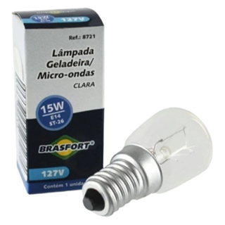 LAMPADA GELADEIRA/MICRO.BRASFORT 15WX127V E14 8721 em Oferta na Shopee