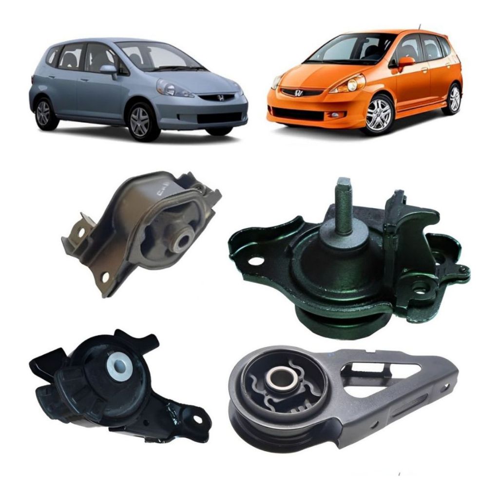 Kit 4 Calco Coxim Motor Câmbio Honda Fit 2003 A 2008 Manual