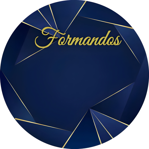 Painel Festa Infantil Redondo Formatura Formas Geométricas Azul Dourado + Arco, Suporte incluso. Fazemos personalizado com qualquer tema. Confeccionado em Lona fosca, impressão de alta resolução. cenário Circular p/ Decoraçõe