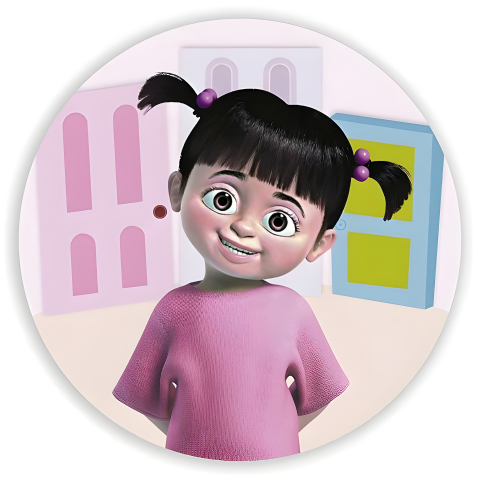 Painel Festa Infantil Redondo Boo Menina Monstros SA Desenho Disney + Arco, Suporte incluso. Fazemos personalizado com qualquer tema. Confeccionado em Lona fosca, impressão de alta resolução. cenário Circular p/ Decoraçõe