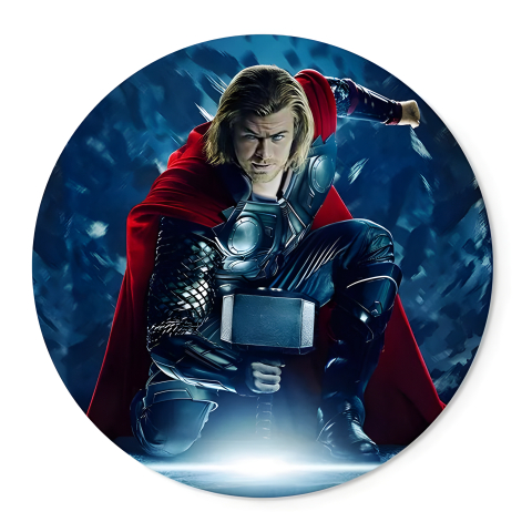 Painel Festa Infantil Redondo Temática Thor Deus do Trovão + Arco, Suporte incluso. Fazemos personalizado com qualquer tema. Confeccionado em Lona fosca, impressão de alta resolução. cenário Circular p/ Decoraçõe