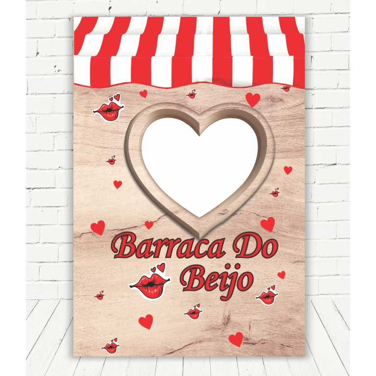 Painel Lateral Sublimado 3d Barraca Do Beijo