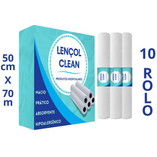 Kit 10 Lençol Descartavel Papel Hospitalar Maca 70x50 Cx 10 Rolos em Oferta na Shopee