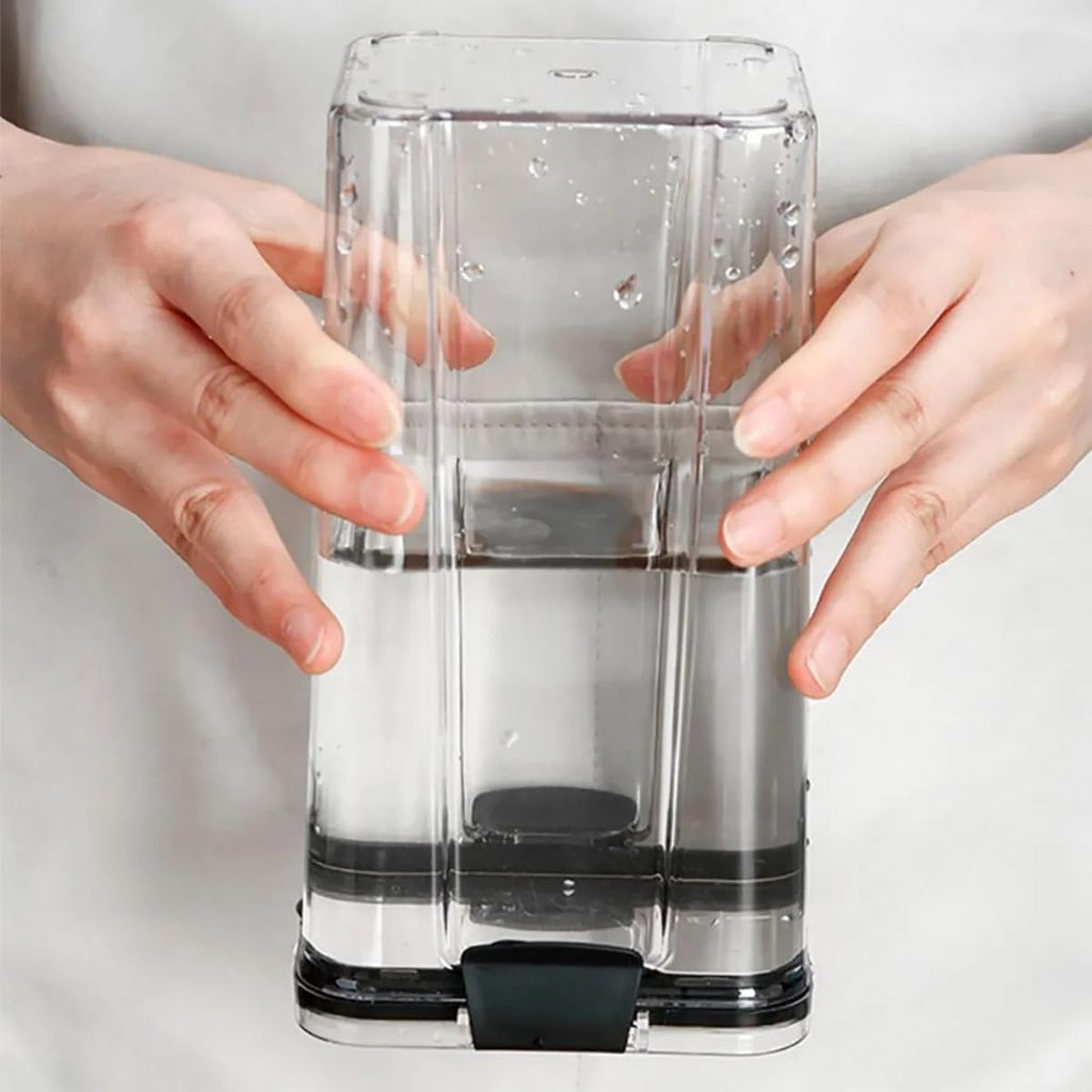 Pote 1,450 Litros Hermético Acrílico Tampa Trava Empilhável