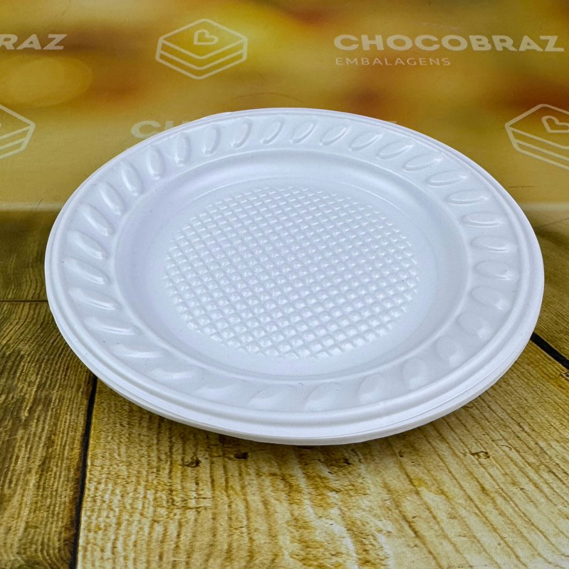 500 Prato Descartável 15cm Prato para Bolo de Festas Pratinho Descartável em Oferta na Shopee
