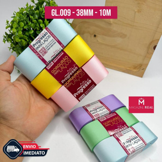 Fita Gorgurão para Laço Progresso N°9 38mm - 10mts em Oferta na Shopee