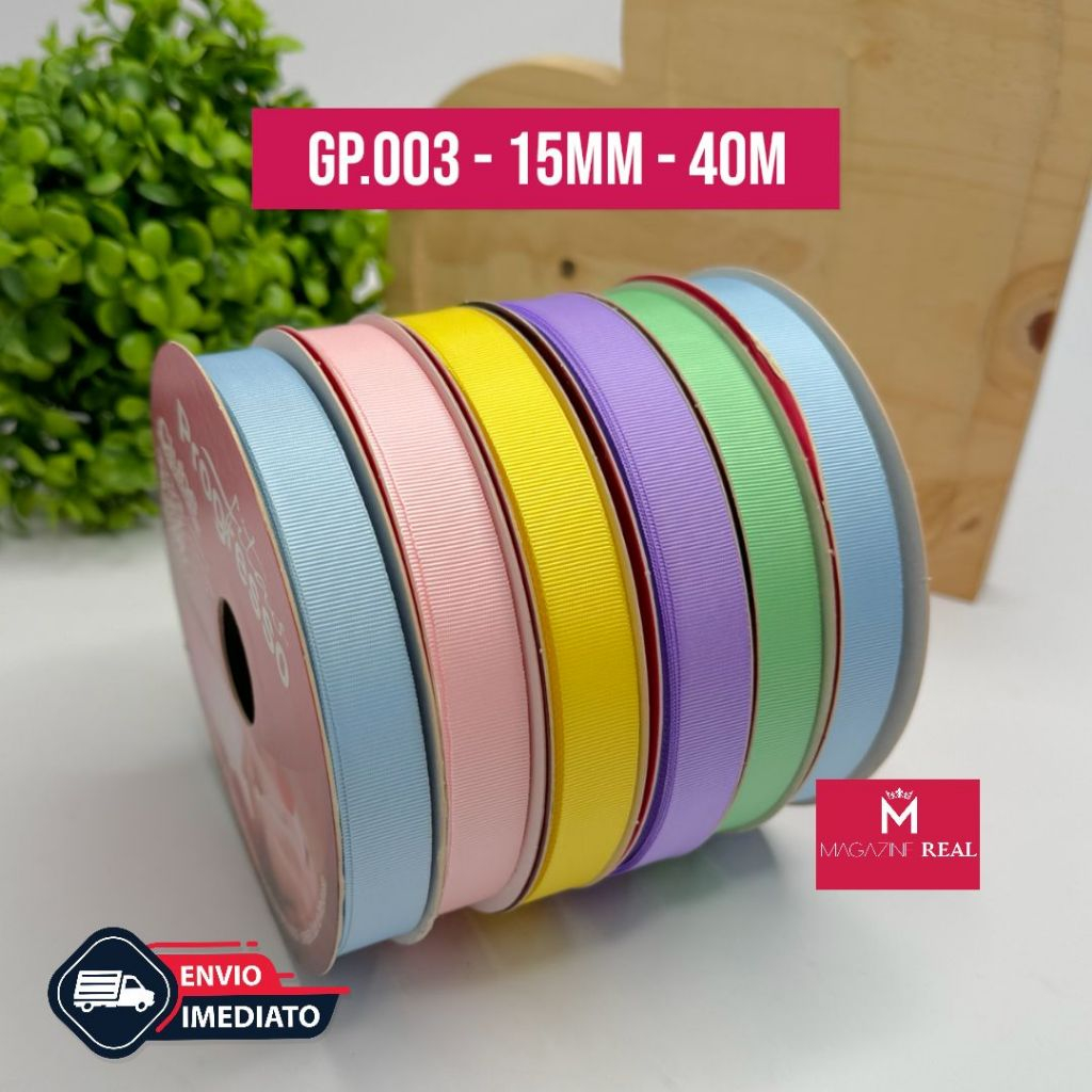 Fita de Gorgurão Progresso N°3 15mm - 40mts