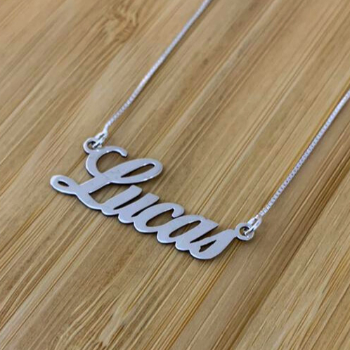 Colar Nome Personalizado - Prata 925 - Veneziana em Oferta na Shopee