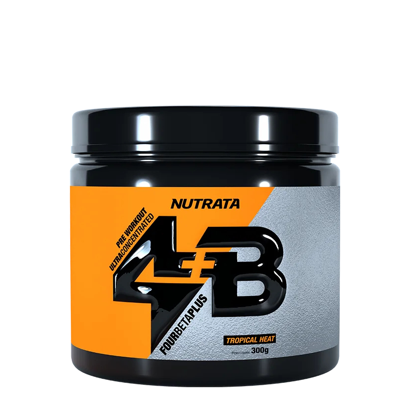 Pré Treino 4B Four Beta Plus 300g - Frutas Tropicais - Nutrata em Oferta na Shopee