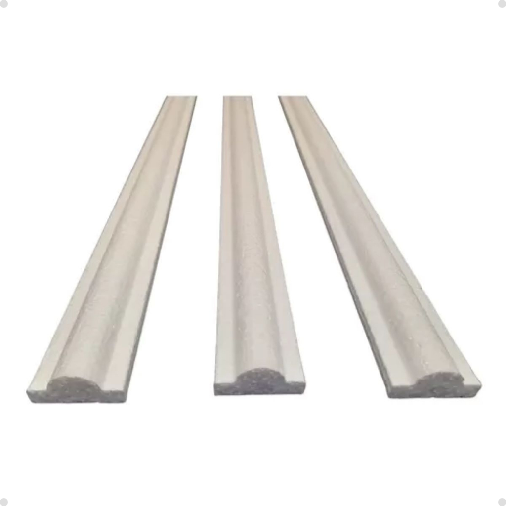 Boiserie Parede Teto Isopor Friso Kit 50mt Faixa Boiserie 2,5 x1,5 cm