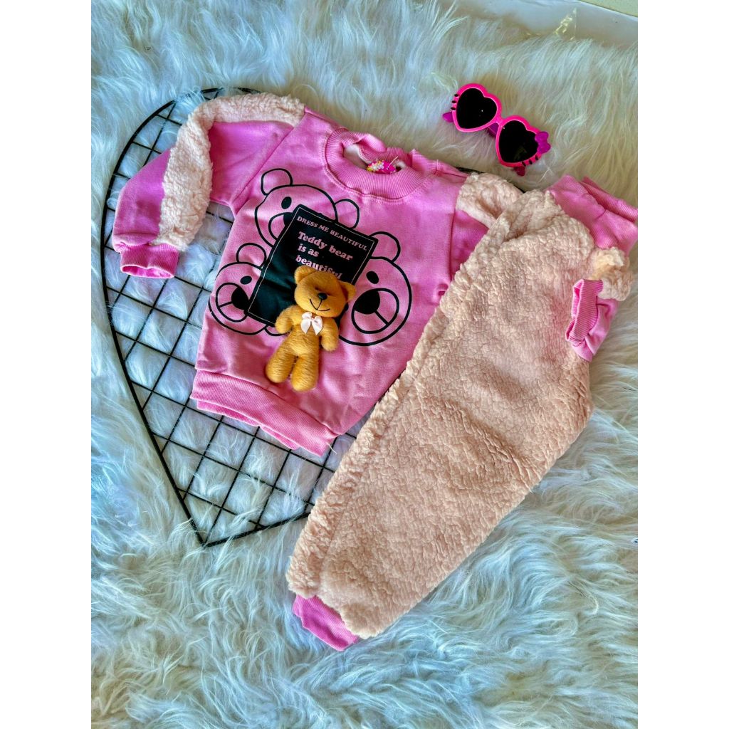 Conjunto moletom infantil menina inverno Tam. 2 a 9 anos