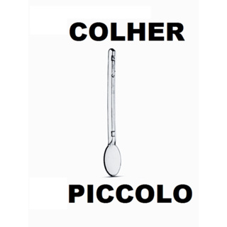 Colher Piccolo Café Sobremesa Cristal Plastilania em Oferta na Shopee