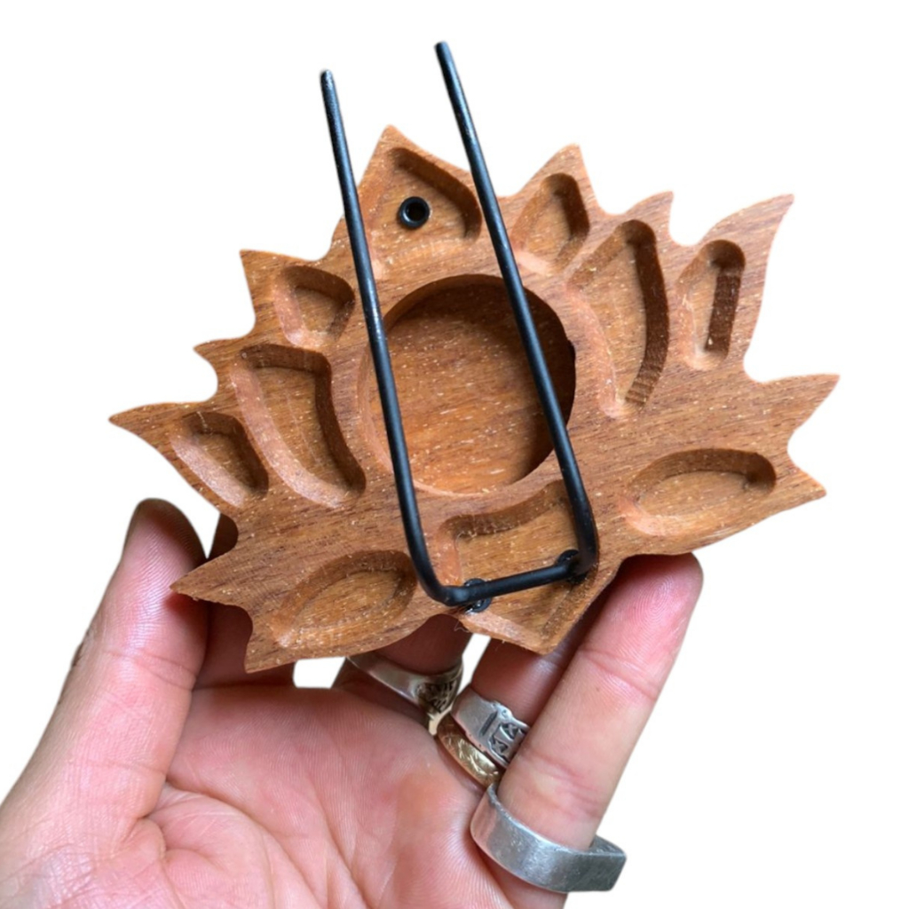 PALO SANTO Incensário flor de Lotus para Palo Santo - Suporte Queimador de Palo Santo